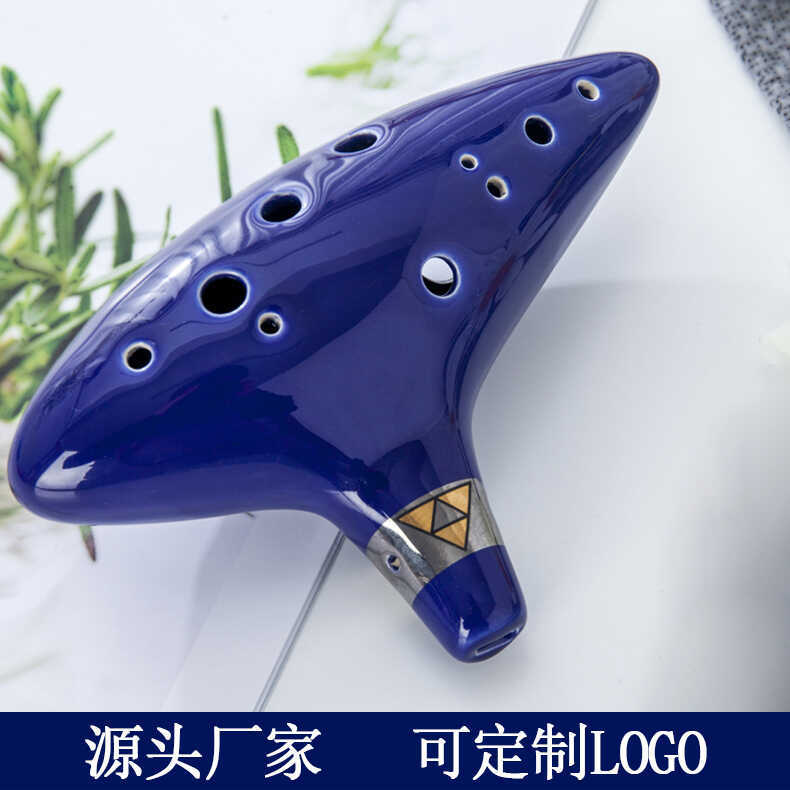 Ocarina 12 หลุม ac เครื่องมือ Ocarina Time ขลุ่ย Alto C-Key Ocarina AC ลมเครื่องมือ