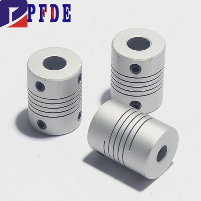 3pcs D19L25 Aluminium CNC Motor Jaw Shaft Coupler 5mm To 8mm Flexible Coupling OD 19x25mm Dropshipp
