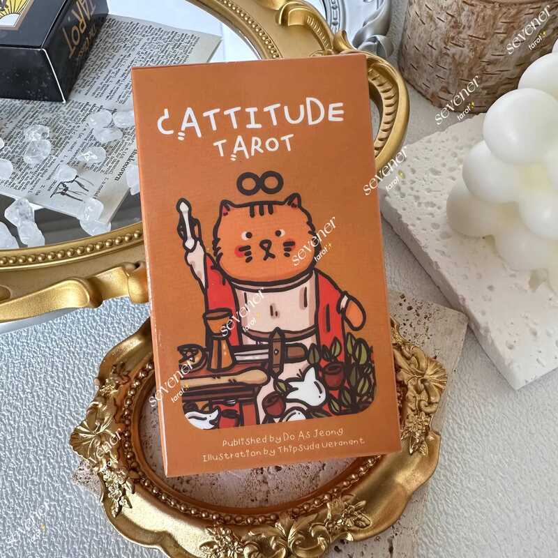 Cat Cat Cattitu Tarot Attitude Cat Cat Tarot Card Near Waitude Series Cat Carrot Card Tarot luo Card