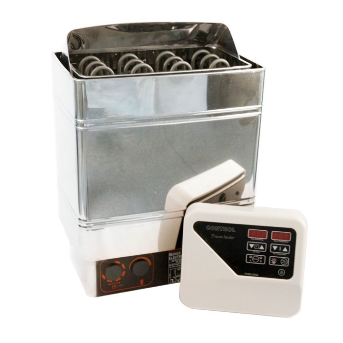Sauna Stove 9KW, Internal Control, 430 Stainless Steel