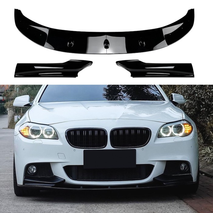 Front Bumper Lip Spoiler Diffuser Splitters Body Kit Aprons Cover Guard Trim For BMW 5 Series F10 F
