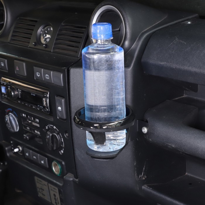 metyoucar For Land Rover Defender 90 110 130 2004-18 Carbon Steel Black Car Center Console Water Cu