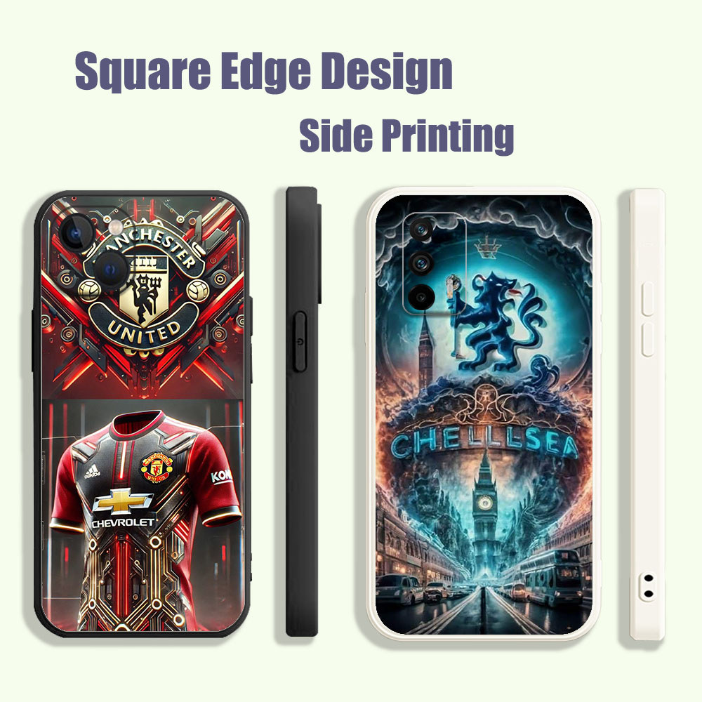 ปลอกสําหรับ Vivo Y17 Y12 Y15 Y91 Y93 Y91i Y95 Y91C เชลซีฟุตบอล Club DJW18 เคสโทรศัพท์ขอบสี่เหลี่ยม