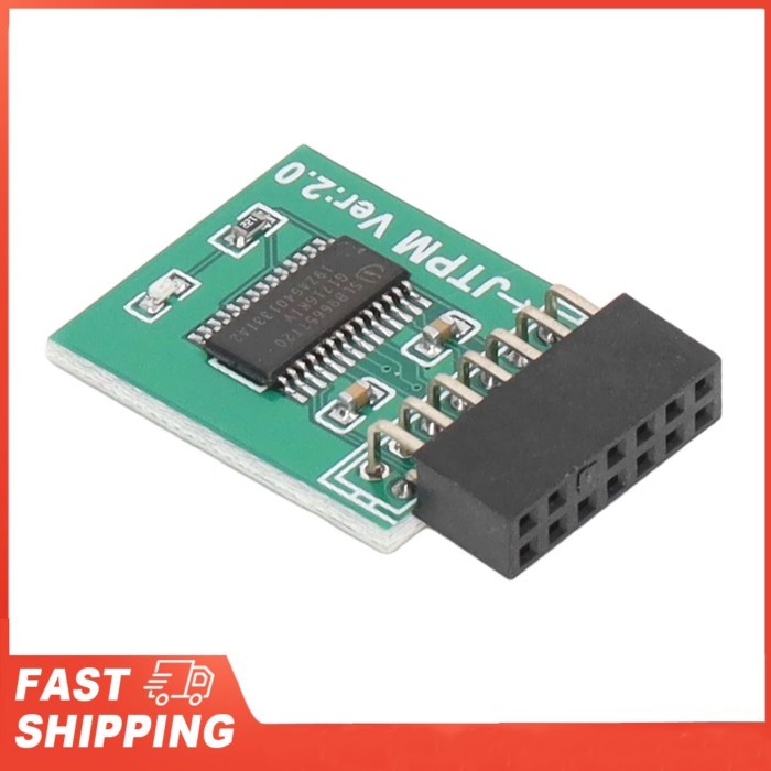14 Pin LPC Interface TPM Module Board For MSI TPM 2.0 Module Strong Encryption for Win11 Green for