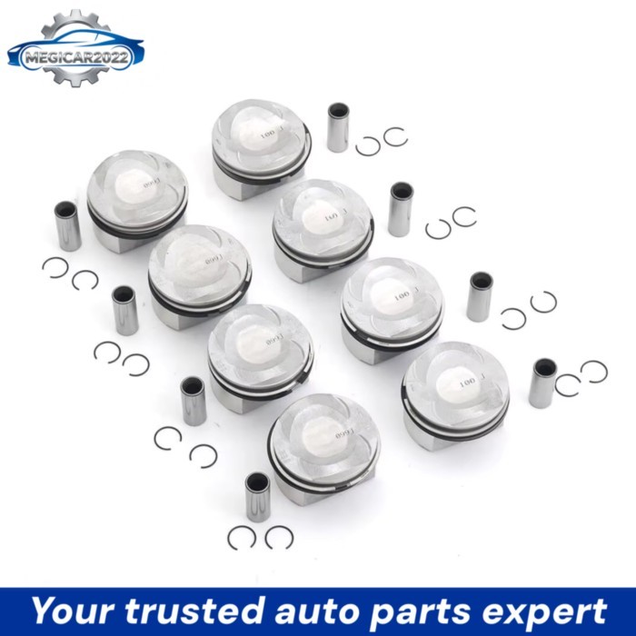 8pcs 079107065DC 07910066DC 079311327B Pistons Rings Set Φ84.5mm STD For VW Touareg AUDI S5 A6 A8 Q