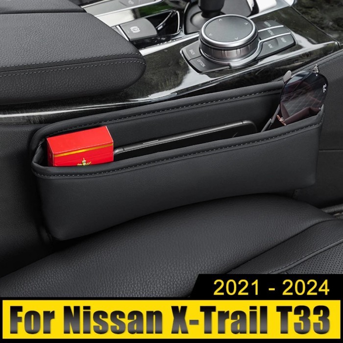 For Nissan X-Trail XTrail T33 2021 2022 2023 2024 Car Seat Crevice Slot Storage Phone Holder Box Mu