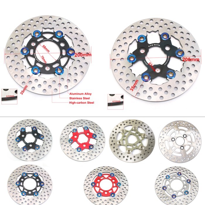 RPM 200mm Brake Disc Floating Rotor Motorcycle Brake Disc Caliper Disc 200mm Pitching 57mm or 70mm