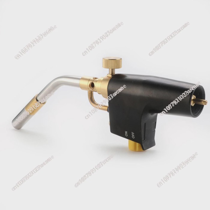 Mapp Gas Torch, Triggering the Ignition of Welding Tool Propane Gas Storage Cylinder Combustion for