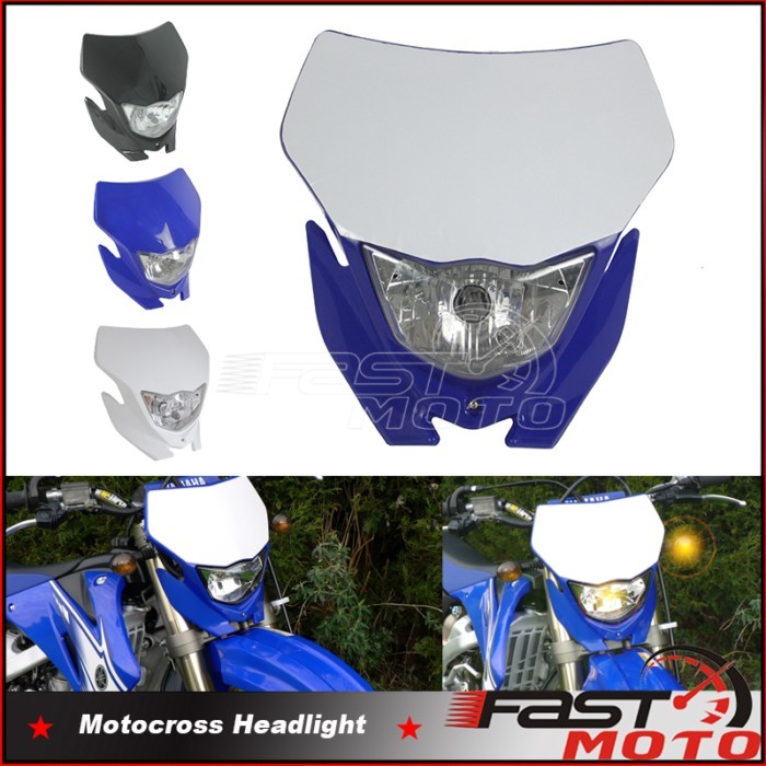 Enduro Supermoto Headlight Dirt Bike Front Light Running Lamp for Yamaha TT-R230 TT-R125 WR 250 450