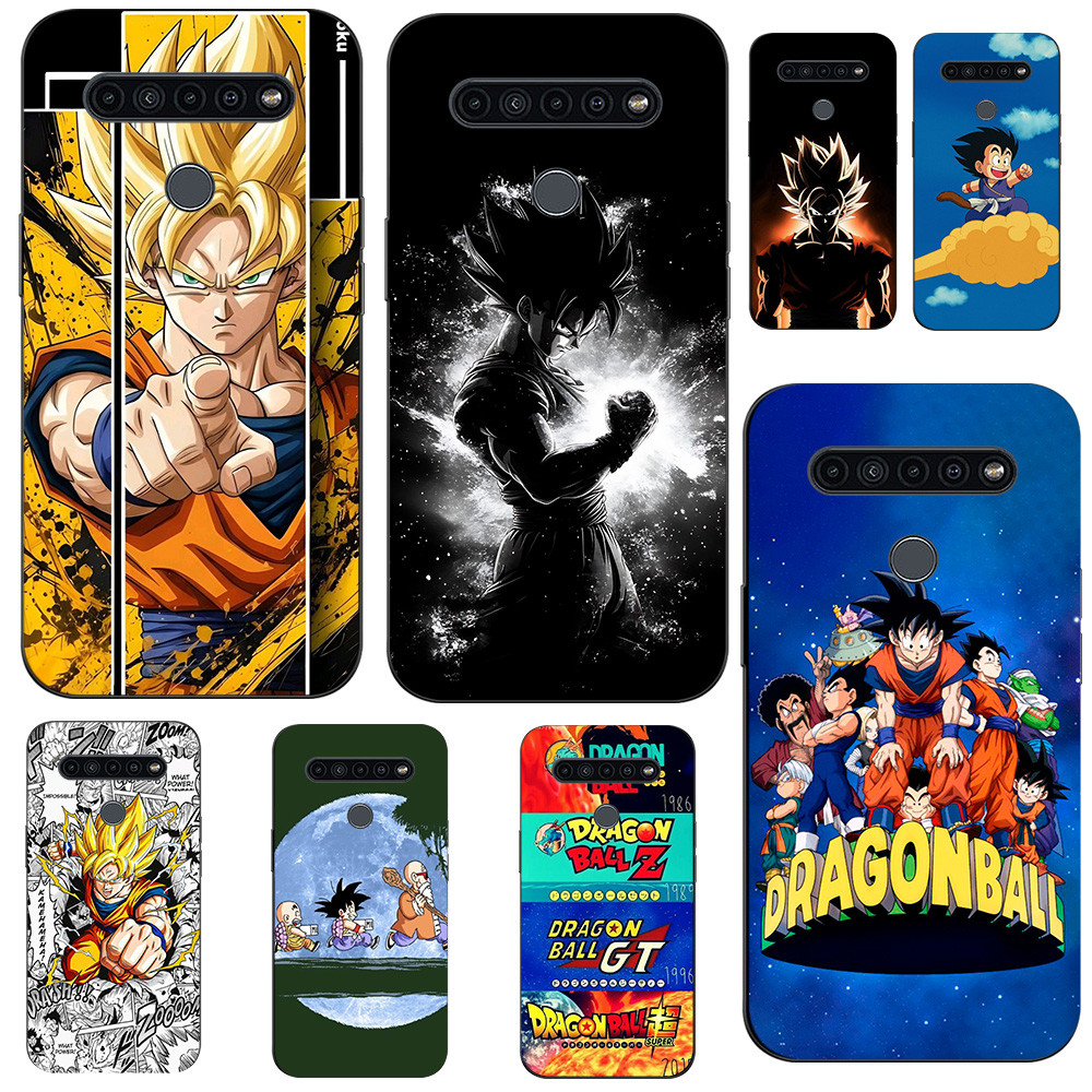 สําหรับ LG K41S K51S 2019 กรณีโทรศัพท์ปกหลังซิลิคอนสีดํา Tpu Dragon Ball Goku อะนิเมะ