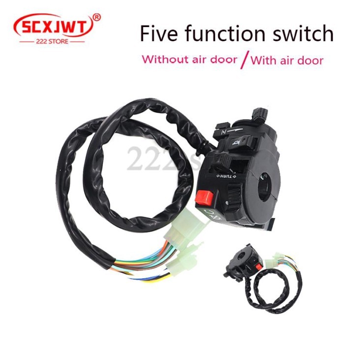 7/8" 22mm Motorcycle Switches Motorbike Horn Button Turn Signal Electric Fog Lamp Light Start Handl