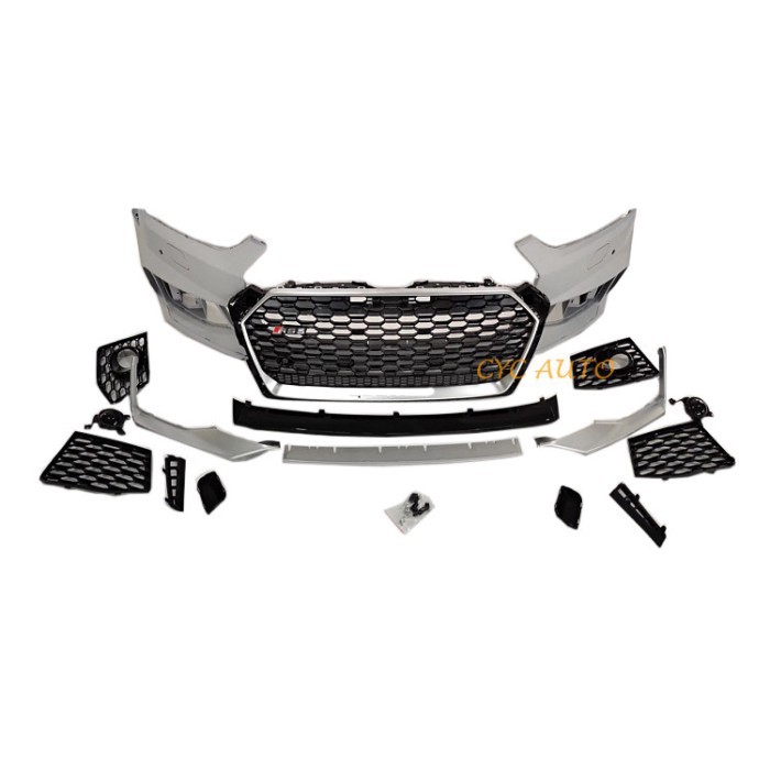 For Audi A5 S5 B9 RS5 style front bumper with grill PP material car body kits 2016 2017 2018 2019