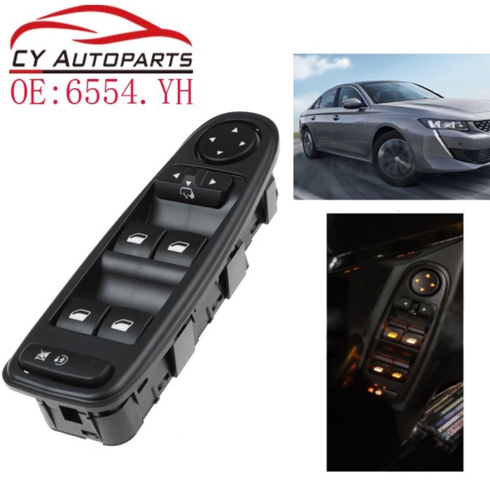 New Window Switch For Citroen C4 4 Picasso 2008-2013 For Peugeot Regulator Electric Folding 6554.YH