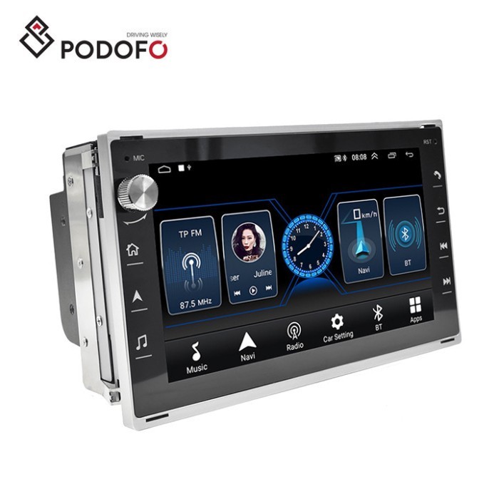 Podofo Android 10.0 Car Radio Autoradio Player GPS WF For VW/POLO MK5/SHARA MK4/ CITI CHICO/GOLF IV