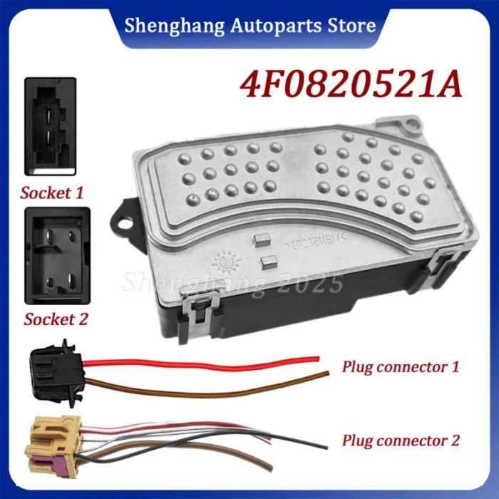 4F0820521A Heater Blower Fan Motor Resistor Regulator car accessories 4F0820521 132539 For A6 C6 R8