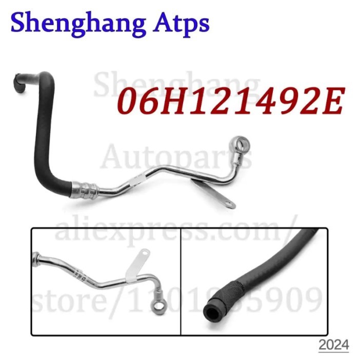 Turbocharger Coolant Oil Pipe For Audi A4 B8 08-15,A5 08-17,A6 C7 11-18,A8L D4 12-15,Q5 08-17,VW Am
