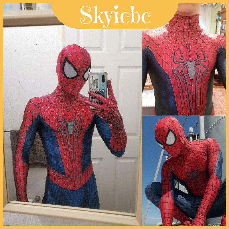ชุด.Cosplay.Zentai.Spiderman.คุณภาพดี.สำหรับงานปาร์ตี้และcosplay