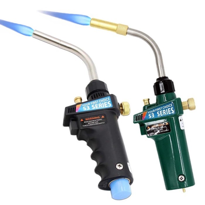 Braze Welding Torch MAPP Propane Gas Torch Piezo Trigger Ignition Heating Solder Burner for Brazing