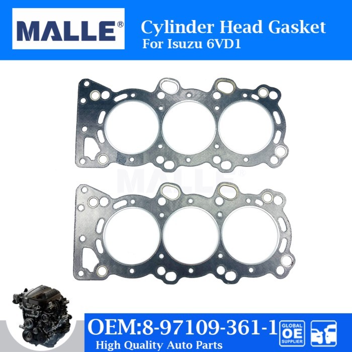 2 Pcs Engine Cylinder Head Gasket 6Vd1 For Isuzu 6VD1 UCS25 Left Right Auto Parts Car Accessories O