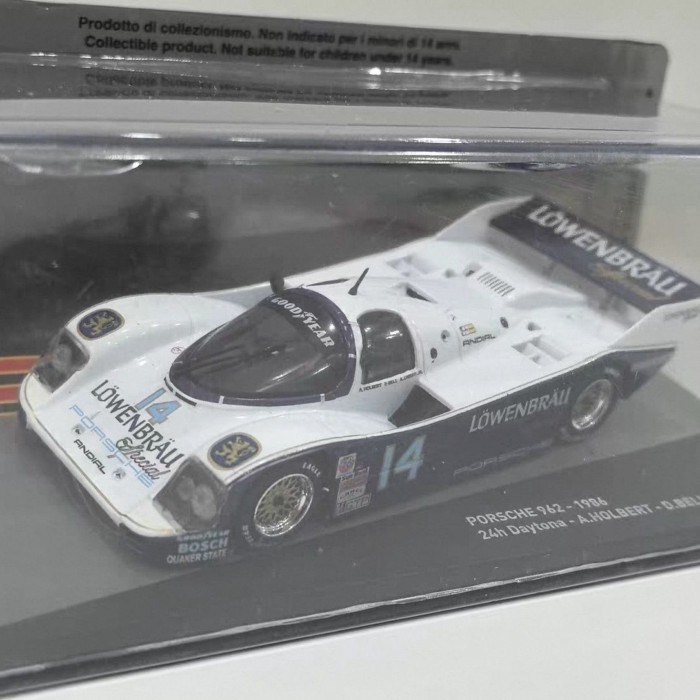 IXO 1/43 PORSCHE 962 1986 24H #14 โมเดลแข่งปอร์เช่อัลลอย