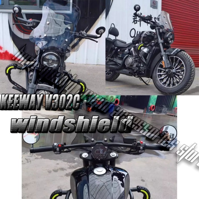 Motorcycle front Windshield Windscreen For KEEWAY V302C V302 C V 302 Latest motorcycle accessories