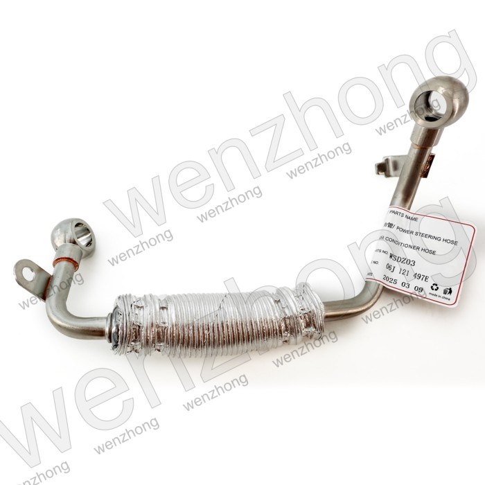 06J121497E 06J121497G Quality TSI Engine Turbocharger Cooling Pipe Feed Line for Passat B6 B7 Beetl