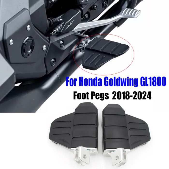 For Honda Goldwing 1800 Tour DCT GoldWing GL1800 2018-2024 Motorcycle Driver Foot Rest Foot Pegs Fo