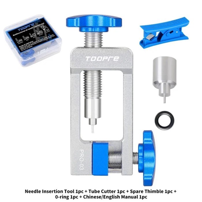 TOOPRE Bike Hydraulic Disc Brake Oil Needle Tools Driver Hose Cutter Cable Pliers Olive Connector O