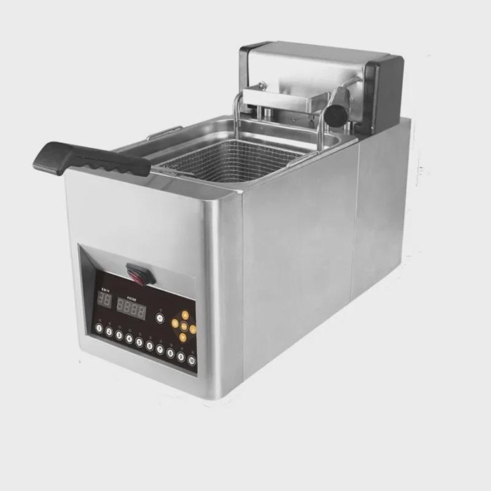 Upgrade Automatic Elevating Electric Fryer Large Capacity Fryer French Fries Fried Chicken Temperat