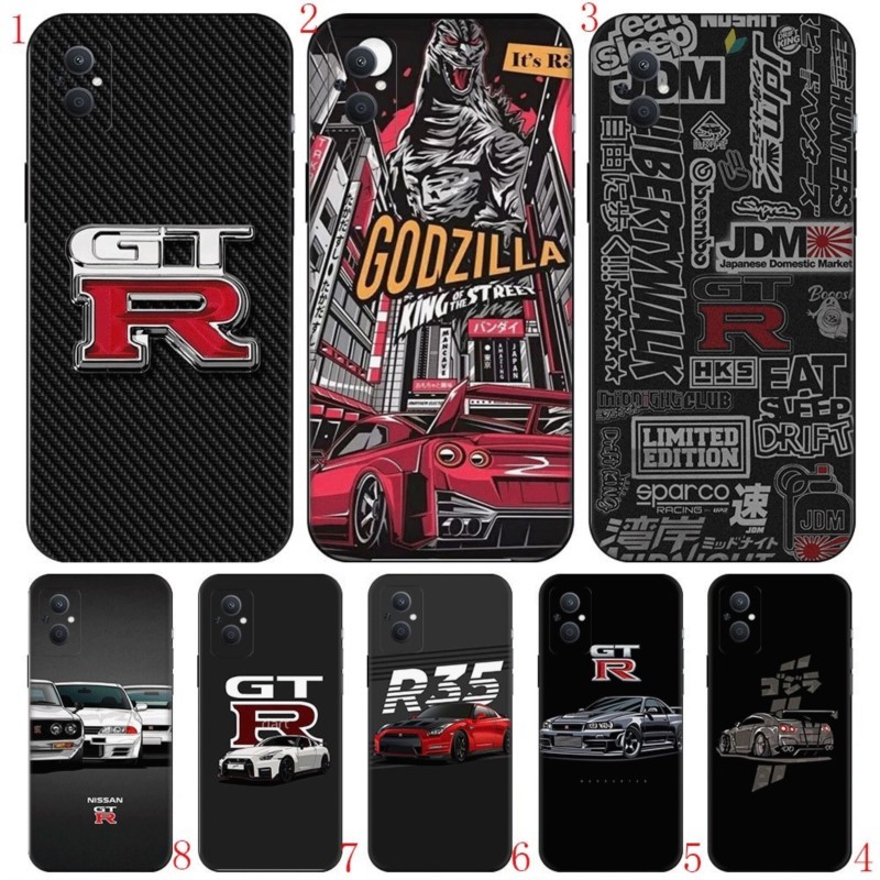 Realme 8S 8i 9i 9 10 Pro Plus 12 12X TPU เคสโทรศัพท์นุ่มฝาครอบป้องกัน LK88 GTR JDM รถ