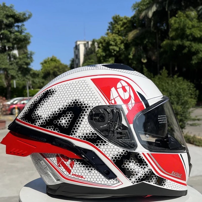 LAZER Motorcycle Helmet Anti-fog Dual Lenses Large Tail Full Face Helmets Men Women Motorbike Racin