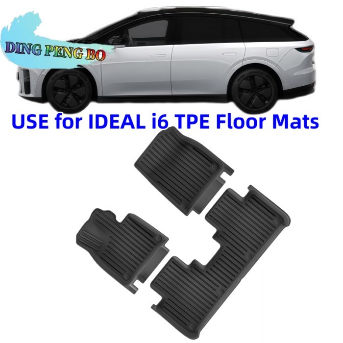 For LEADING IDEAL Lixiang Li i6 2025 TPE Car Floor Mat / Rear Trunk Mat  All-Weather Non-Slip Eco-F