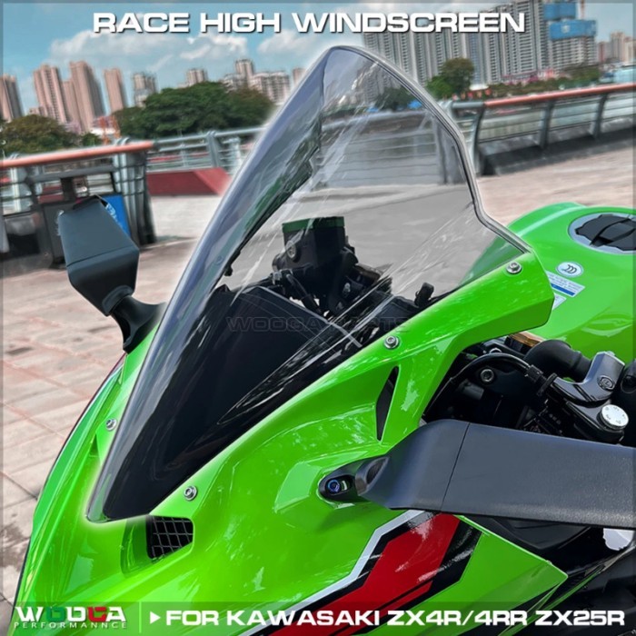 # ZX-4R ZX-25R Race High Windscreen For Kawasaki ZX4R ZX4RR ZX25R Sport Touring Windshield Double B