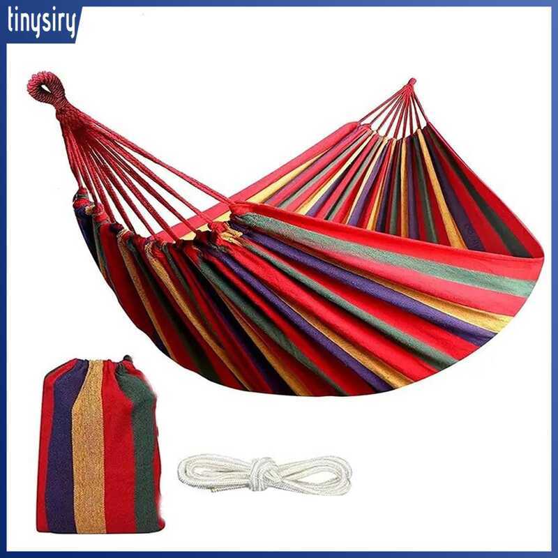 C Canvas Mock Mock With Carrying Portable Colorful Stripe Mock For Camping And Garden Relaxation He