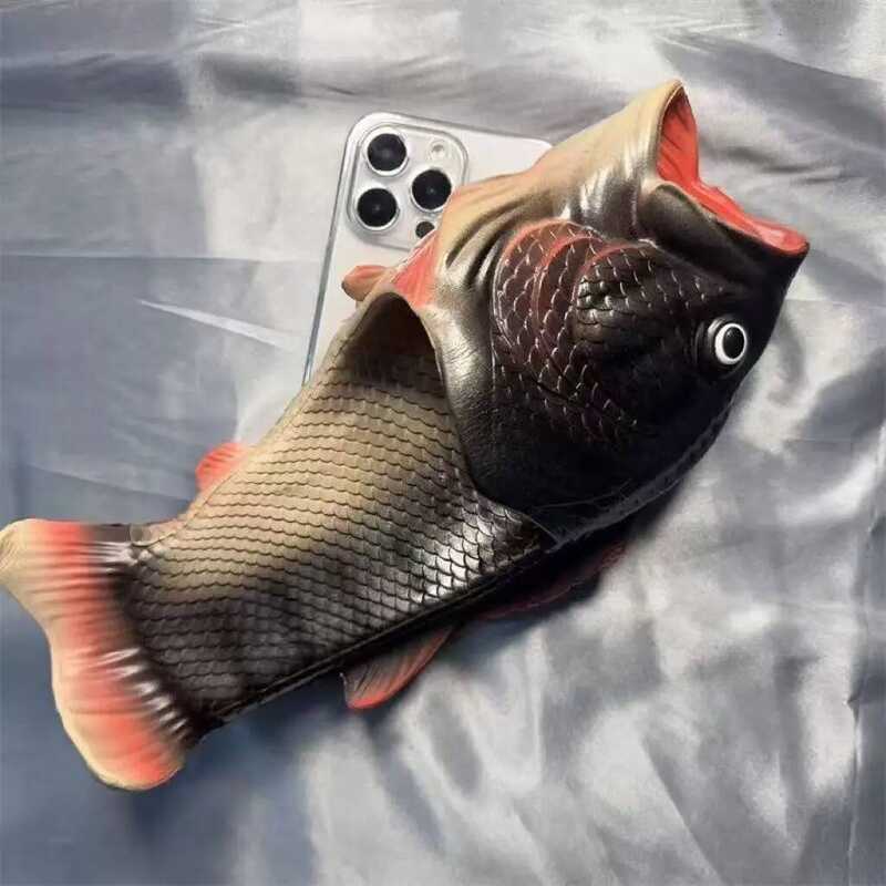 ▥ Style Funny Ugly Fish Slipper Phone Case, Perfect Gag Gift For Iphone 7, 8, 11, 12, 1