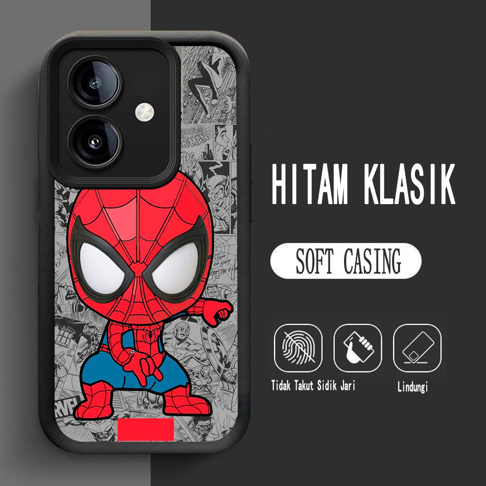 Y-1 เคสซิลิโคน Spider-Man สําหรับ Realme 14T 9i C35 14X 14 C31 Narzo 50A Prime 5G กรณี
