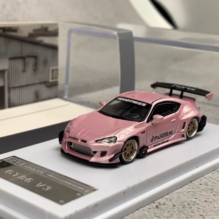MJ MODEL 1: 64 Toyota GT86 V3 Pandem Rocket Rabbit Alloy Car Model Out of Print Car MODEL