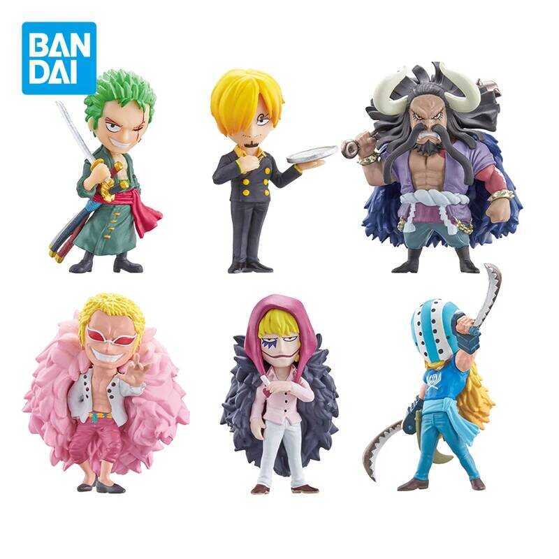 Bandai Original One Piece Anime Figure Gashapon Doflamingo Sanji Action Figure Toys for Kids Gift C