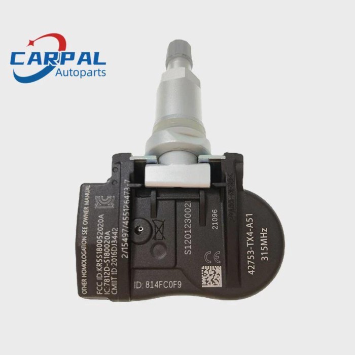42753-TX4-A51 42753TX4A51 42753-TX4-A512-M1 42753TX4A512M1  TPMS Tire Pressure Sensor For Acura MDX