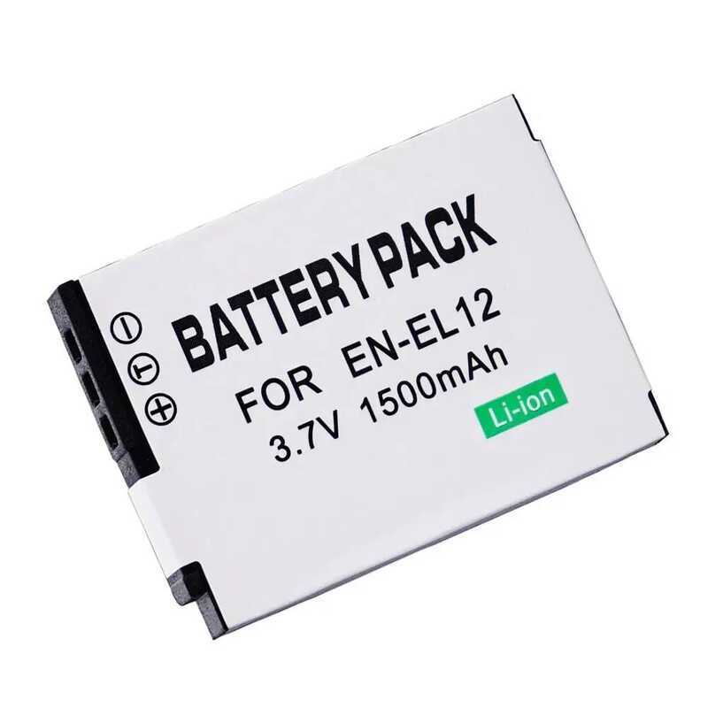 ▥ En-El12 Enel12 EN El12 ชาร์จแบตเตอรี่กล้องสําหรับ Nikon Coolpix A1000 B600 W300 A900 Aw100 Aw