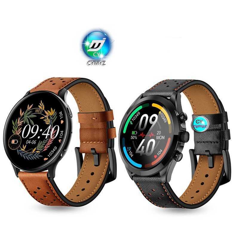 C Pure Health Life HR 4 Strap Leather Strap For Pure Health Life HR 3 Smart Watch Strap Pure Health