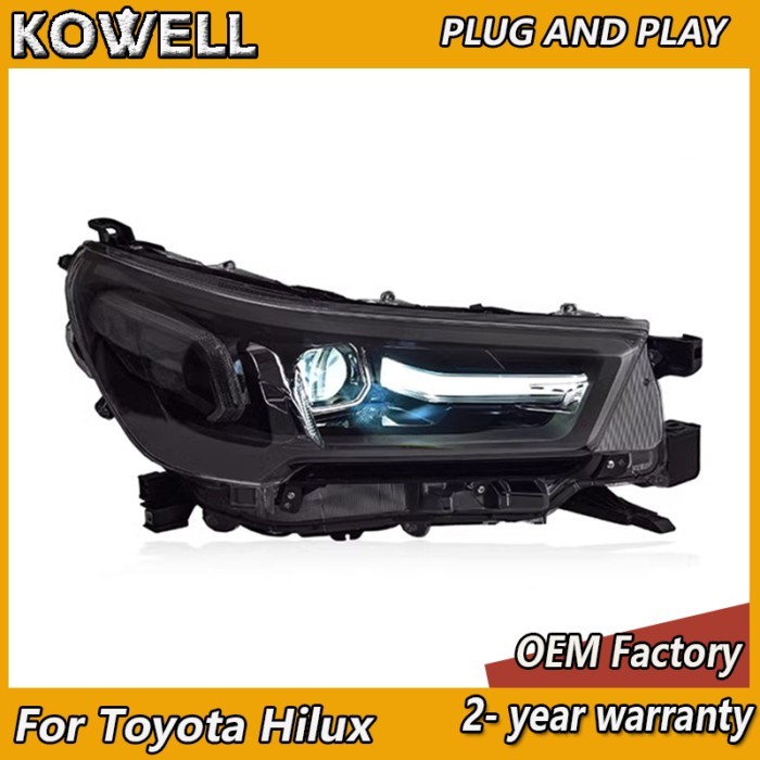Car Accessories for Toyota Hilux Headlight 2021-2024 Toyota Hilux Revo Head Light DRL Turn Signal L