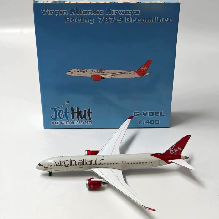 1/400 Jethut JH001 Virgin Atlantic Airlines Boeing 787-9 G-VBEL เครื่องบินรุ่นรุ่น