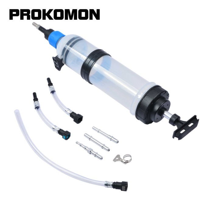 Gearbox Oil Suction & Filler Fluid Transfer Hand Pump Syringe Gun 200cc/500cc/1.5l Tool