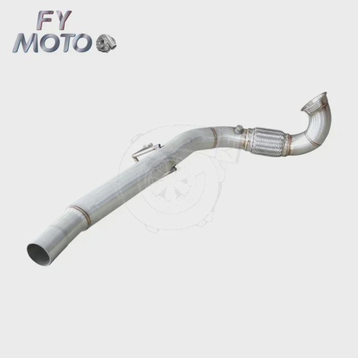 Wholesale Exhaust Stainless Downpipe For VW MK7 Golf 7 G.T.I Gen 3 2.0T 1.8T 3''