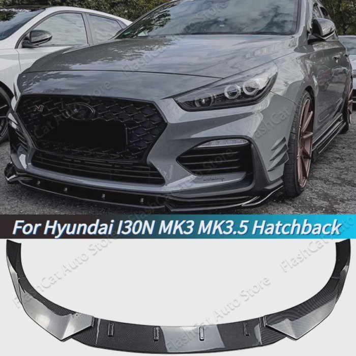 I30N MK3 MK3.5 Car Front Bumper For Hyundai I30N Hatchback 2017-2019 2020-2022 Splitter Lip Spoiler
