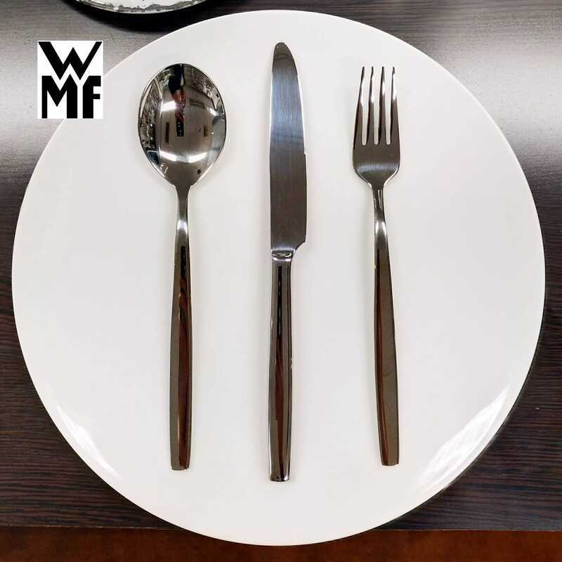 เยอรมันนําเข้า WMF ฟู่เต็งเปา 18/10 สแตนเลสโรงแรมอาหารตะวันตกชุดอาหารหลักขนมช้อนส้อมช้อนส้อม สัตว์ร้