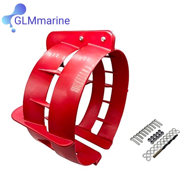 14 Inch Red Outboard Propeller Guard Boat Marine Prop Protector Engine 70HP To 100HP