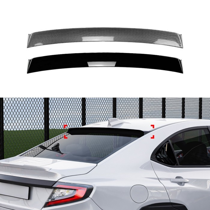 Rear Trunk Roof Spoiler Wing Lip For Subaru WRX STI VB 2022 2023 2024 2025 Tail Tailgate Upper Defl