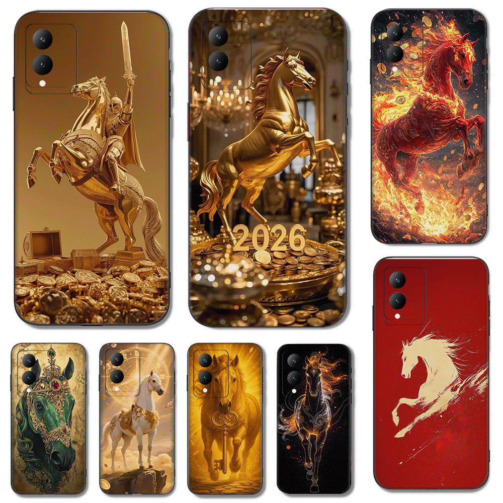 Vivo U3 Y19 S1 S16 S17 S19 Pro S17 S17T T3 V5 lite Z9 Y67 V5s Y66 Plus V7 Y75 TPU Spot goods สีดํา s